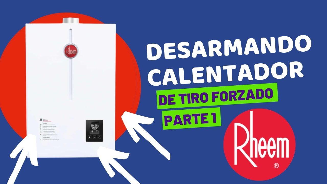 DESARMANDO CALENTADOR de Tiro Forzado de Rheem