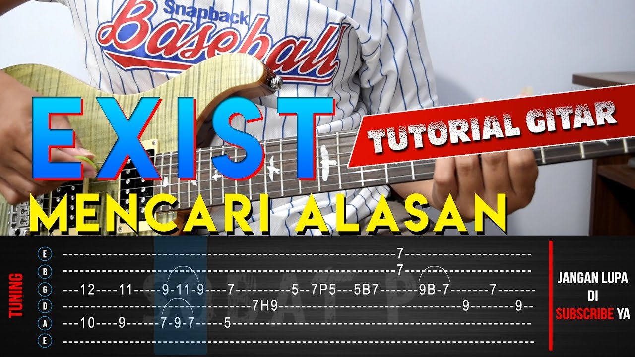 TUTORIAL GITAR EXIST MENCARI ALASAN (Chord + Melodi Dilengkapi TAB) By Sobat P