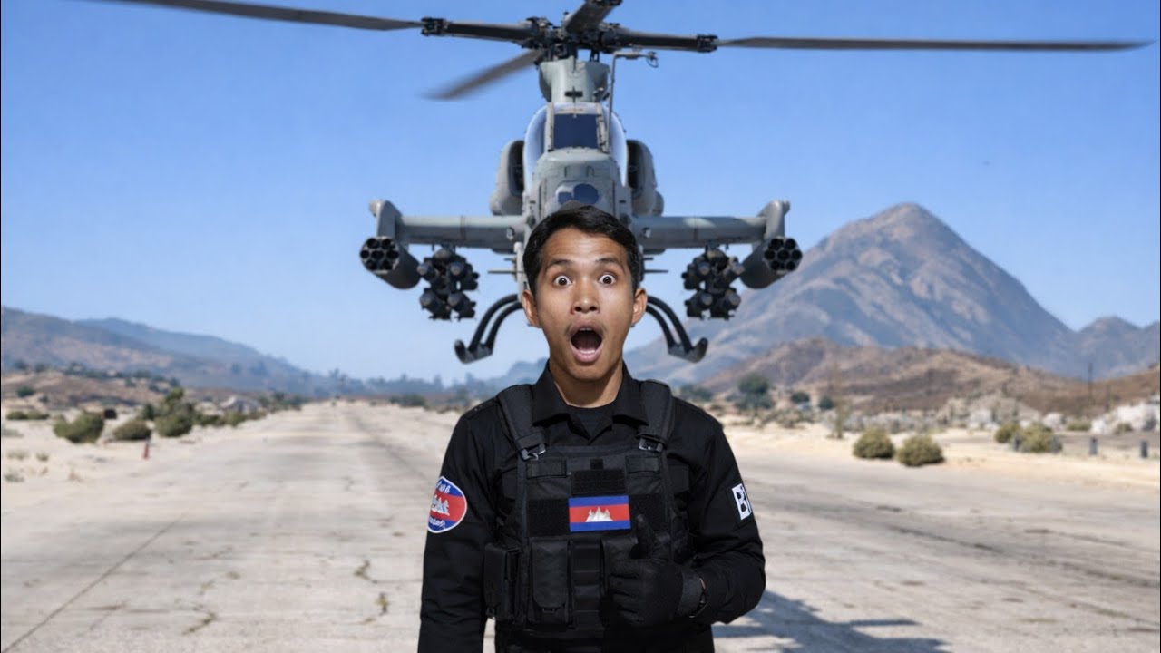 យកឧទ្ធម្ភាគចក្រ AH-1Z viper ទៅកម្ទេចមន្ទាយទាហានសៀម🤯ហ្គេម GTA 5