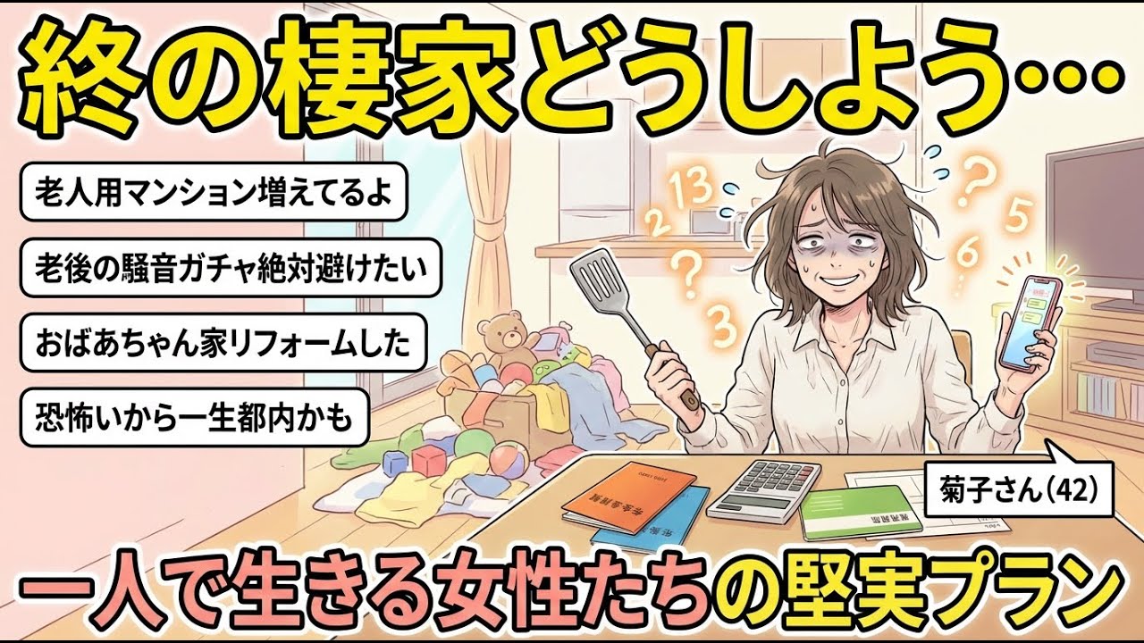 【独身の住まい】50代以上のみなさん！余生はどんな住居に暮らす予定？みんなで話し合おうw【ガルちゃん雑談】【更年期キツイ】