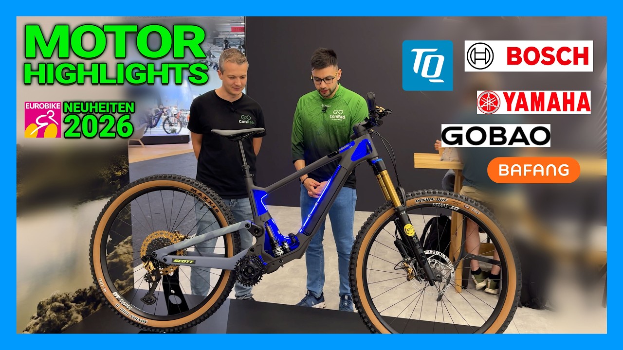 Eurobike 2025 E-Bike Motoren Highlights: die besten Motoren 2026 Bosch, TQ, Yamaha uvm.