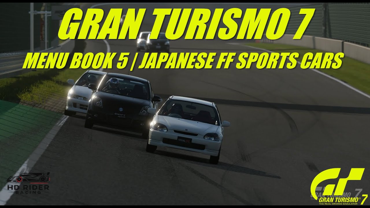LEARN GRAN TURISMO 7 |  Menu Book 5 | Japanese FF Sports Cars