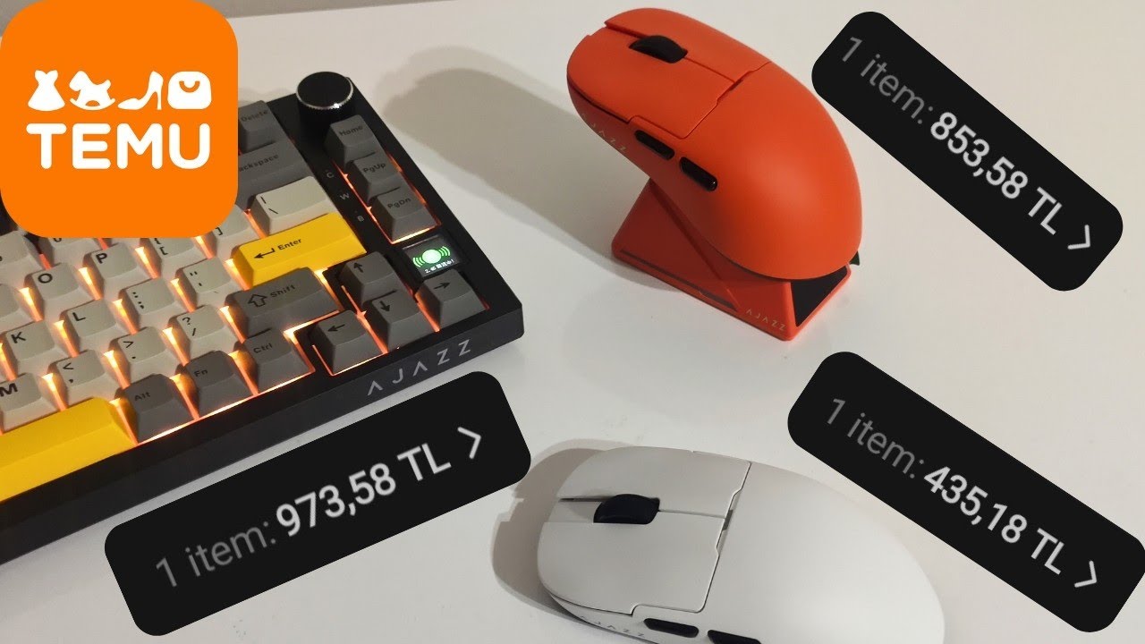 Temu'dan kaliteli ve ucuz ekipmanlar! Ajazz Ak820 Pro - Ajazz Aj159 Apex
