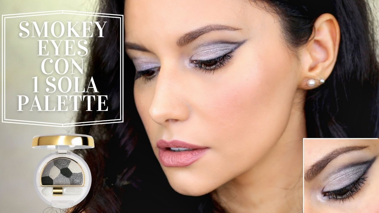 GREY SMOKEY EYES | TRUCCO OCCHI GRIGIO CON 1 SOLA PALETTE