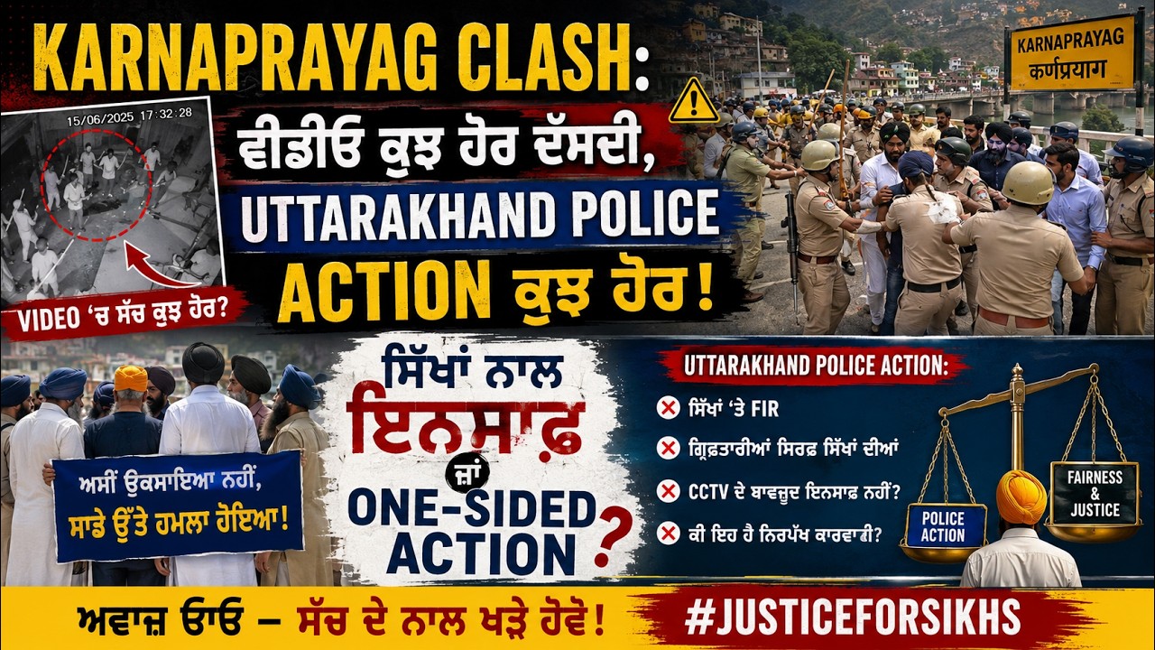 Karnaprayag Clash: Video ਕੁਝ ਹੋਰ ਦੱਸਦੀ, Uttarakhand Police Action ਕੁਝ ਹੋਰ!