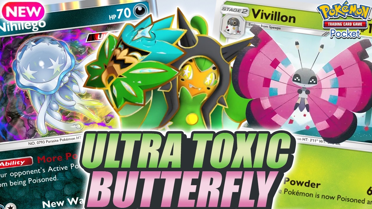 MORE TOXIC ! Vivillon & Nihilego Just Can’t Stop Winning in Ranked ! - Pokemon TCG Pocket