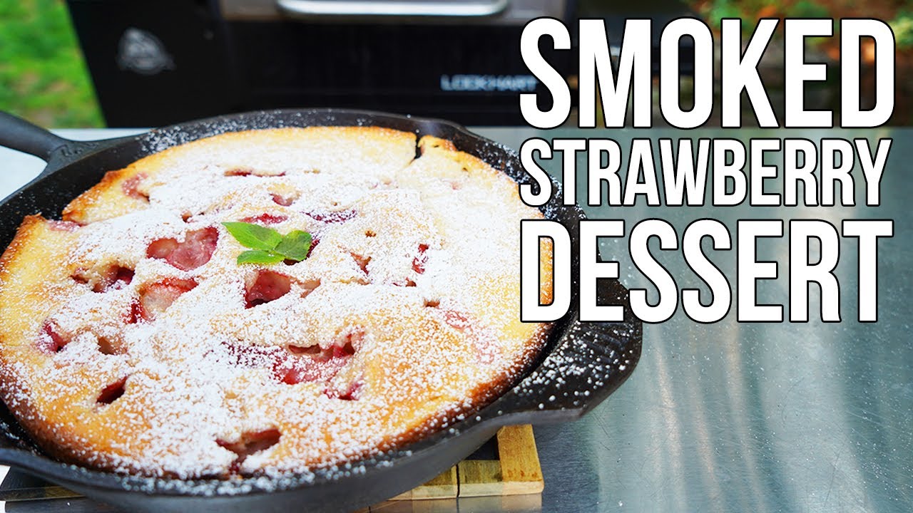 Smoked Strawberry Cheesecake Cobbler Dessert on the Pit Boss! Easy Pit Boss Dessert Recipe