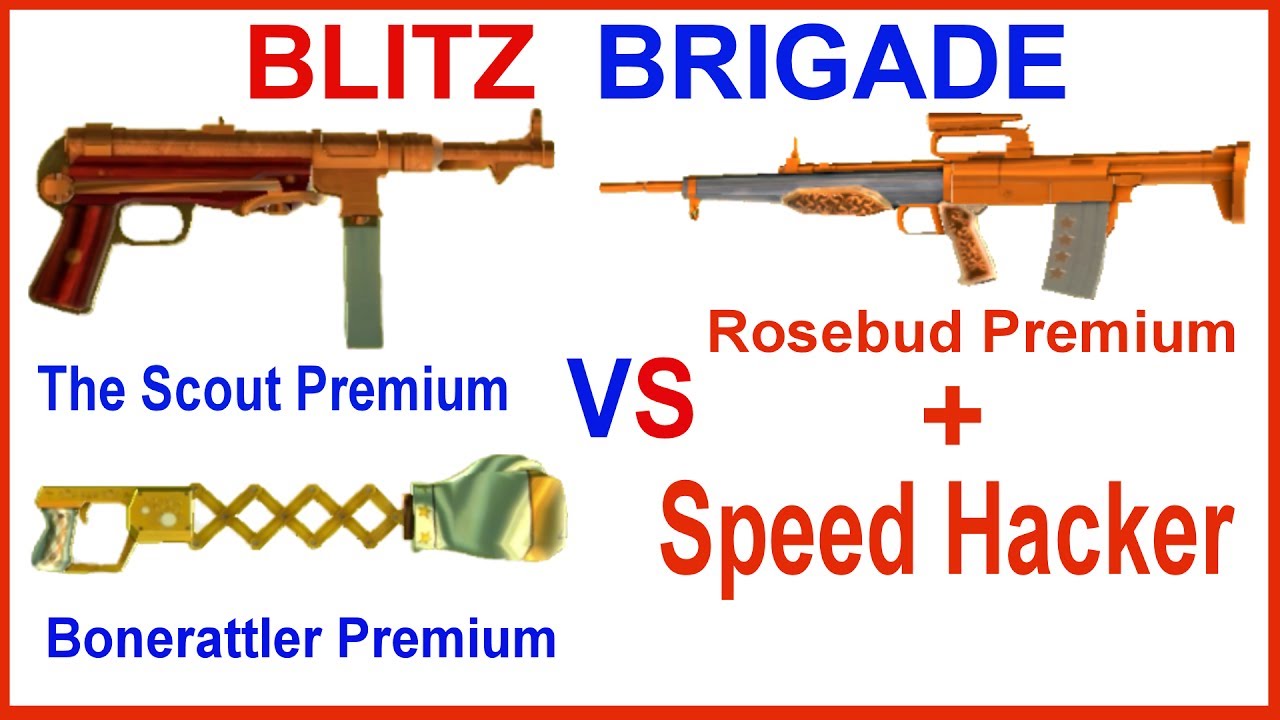 Blitz Brigade | Soldier | The Scout Premium Vs Rosebud Premium, Speed Hacker Gameplay Video
