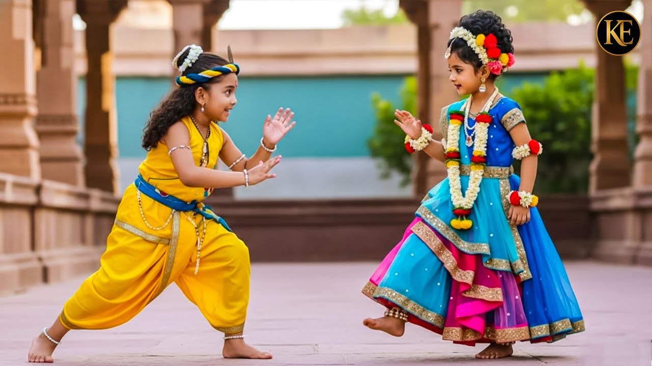 गाँव के मैदान में राधा और कान्हा का कबड्डी मुकाबला  || यशोमती मईया के नंदलाला | Shree Krishan