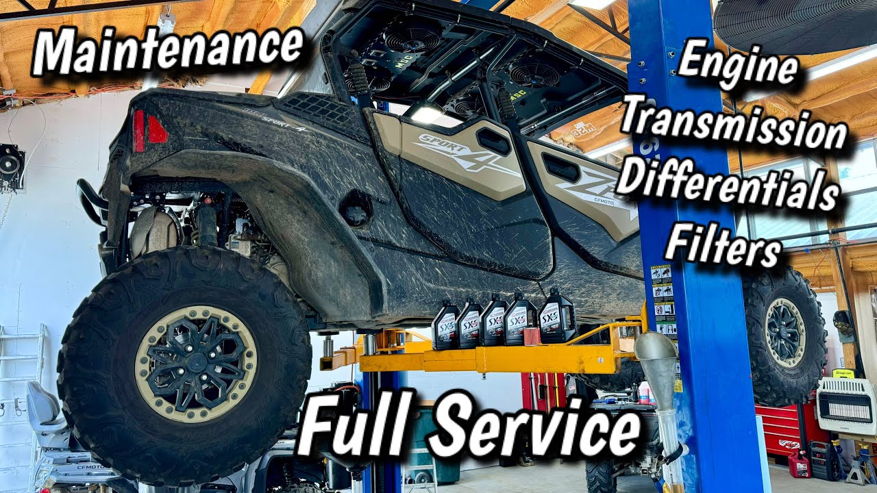 CFMOTO ZFORCE Sport, Trail & 4 Seater Full Service | How to Change Oil, Trans, Diff Fluids...