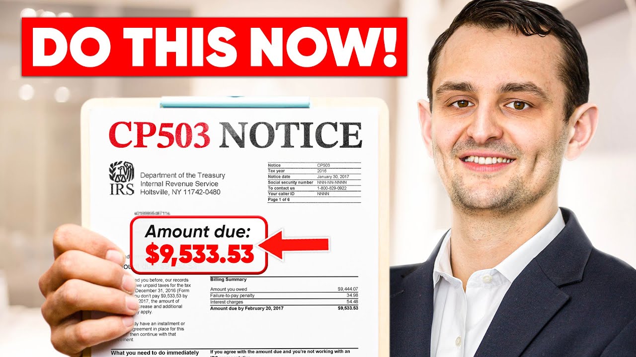 Received An IRS CP503 Notice? Do THIS To Avoid Liens & Levies In 2025