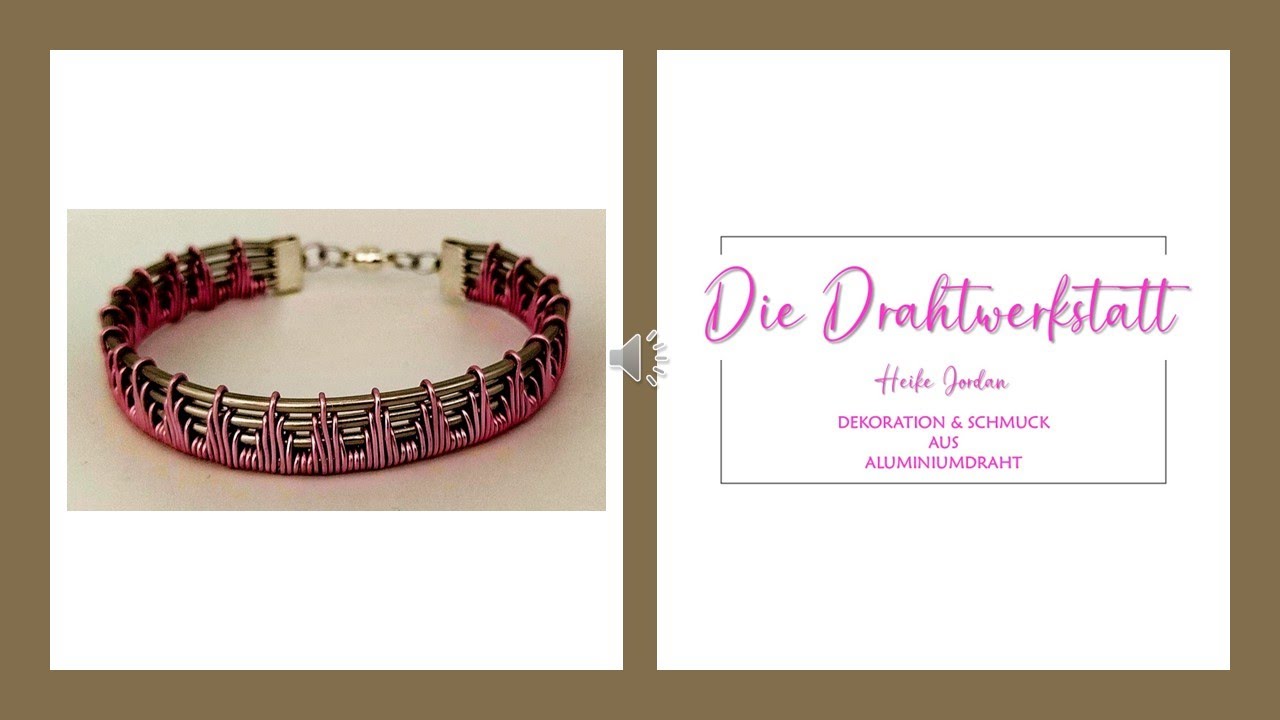 Armband Polarstern aus Aluminiumdraht  DIY bracelet wire Wrapping