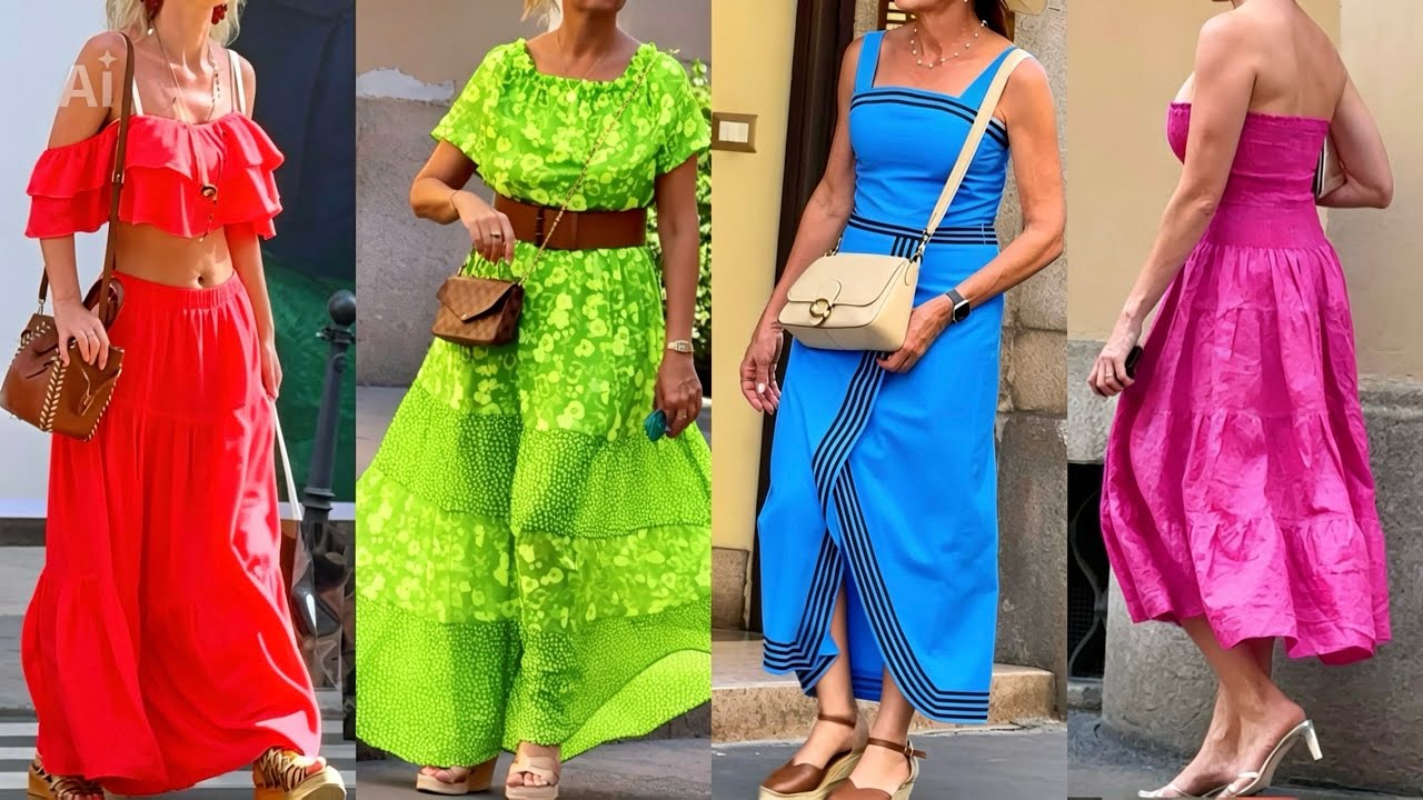 Timeless Elegance in Milan Summer Fashion 2026 🇮🇹 | Chic Maxi Dresses & Sophisticated Street Style