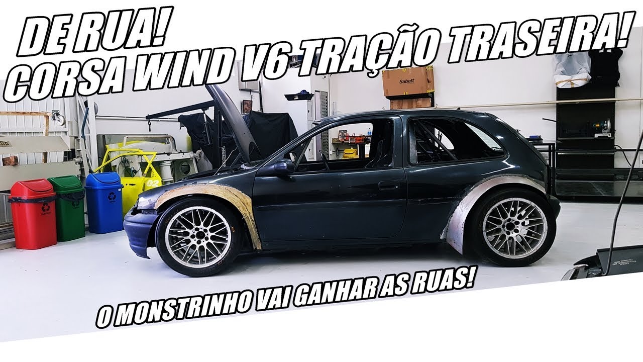 ÚNICO NO MUNDO? POLÊMICO CORSA WIND DE RUA! MOTOR V6 TRAÇÃO TRASEIRA