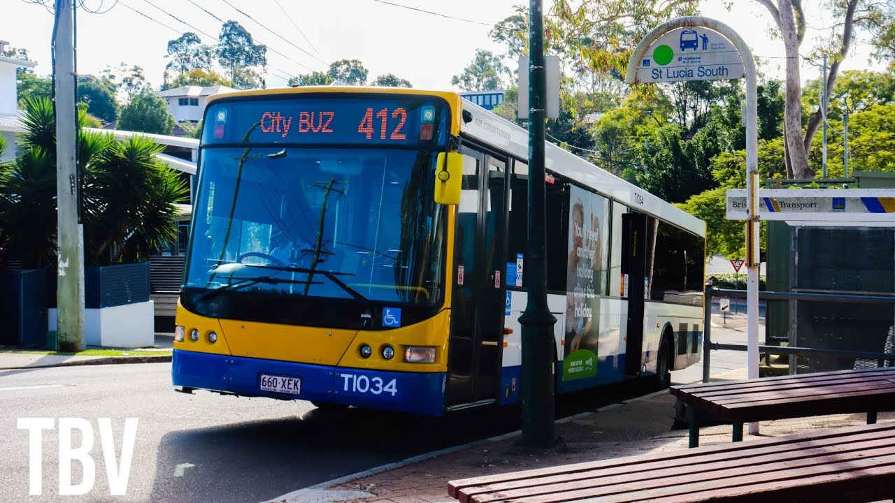 SEQ, AU: 412 IB: St Lucia South to Roma Street Stop 138 (Brisbane)