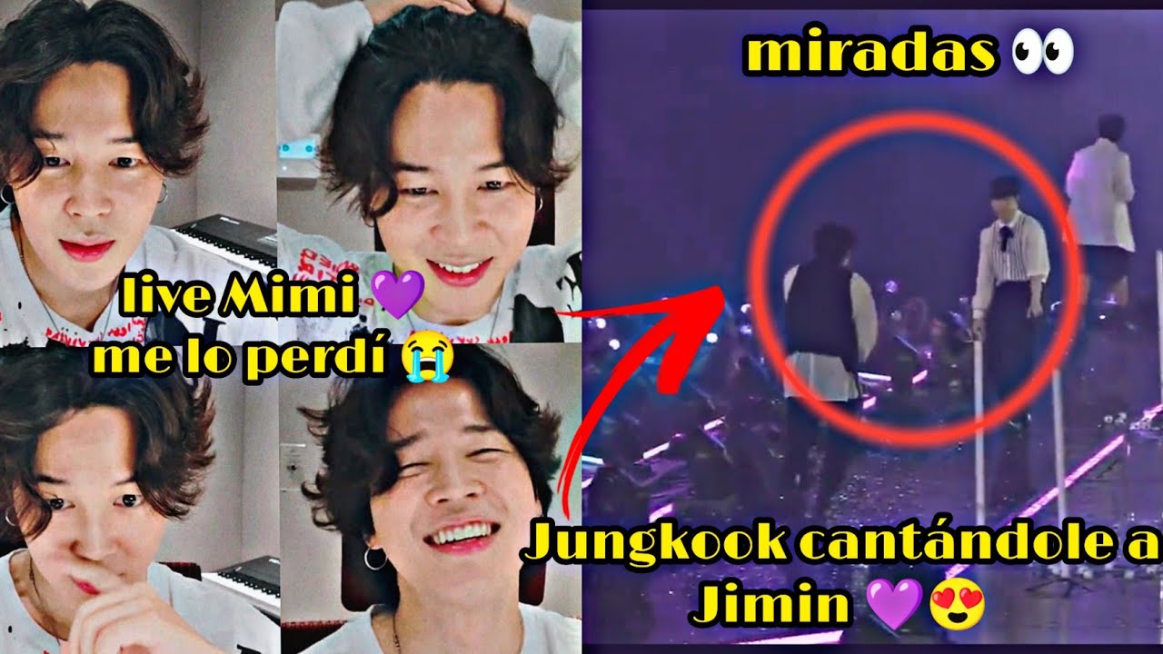 JIKOOK-JUNGKOOK LE CANTA A JIMIN!😳🤭+MIMI LIVE😍(ME LO PERDÍ)😭+MOMENTOS#jikook #bts