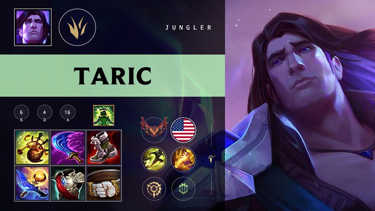 Taric Jungle vs Rengar - NA Grandmaster Patch 26.10