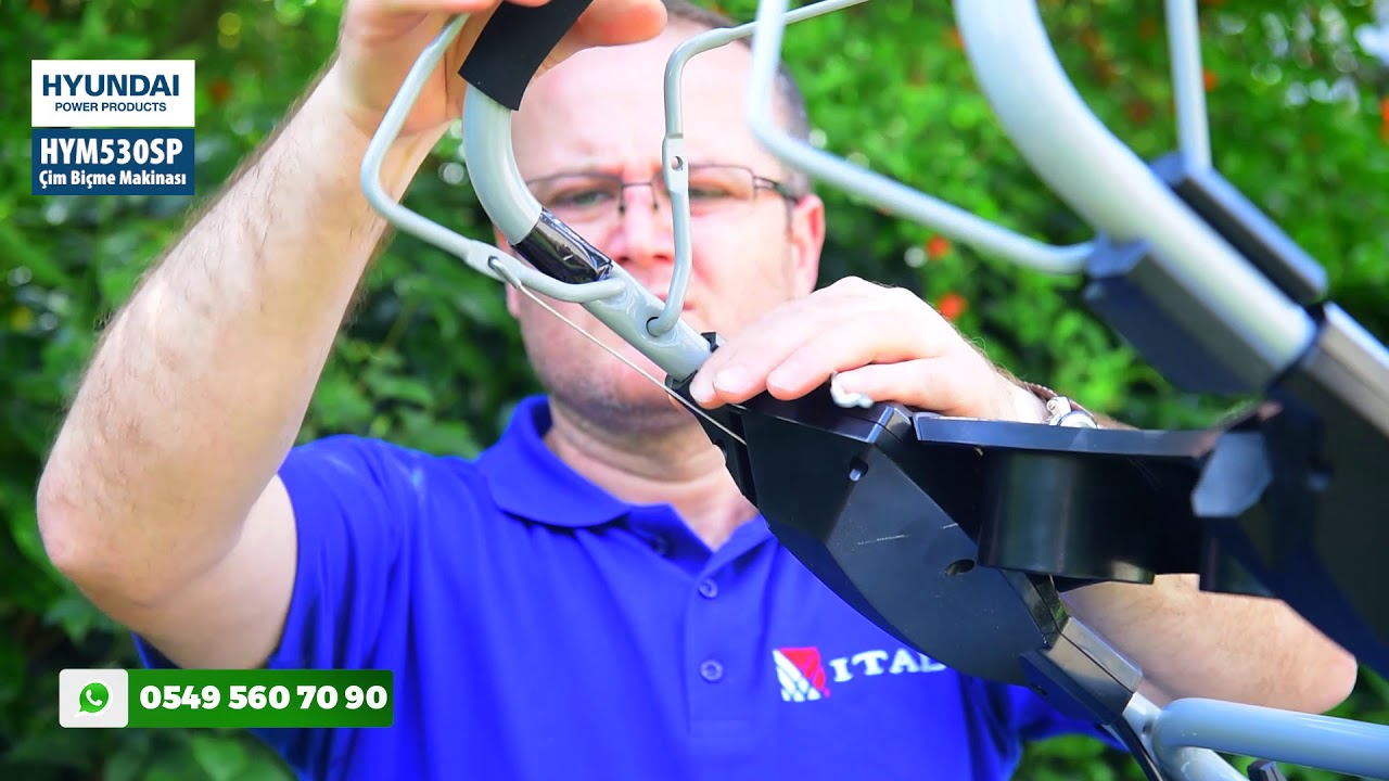 İTAL MAKİNA - HYUNDAİ HYM530SP ÇİM BİÇME MAKİNASI / KOLAY KURULUM - KULLANIM