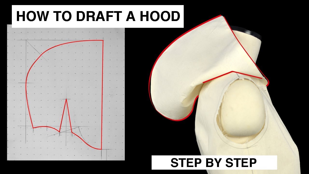 PATTERN MAKING | HOW TO DRAFT A HOOD STEP BY STEP !!!