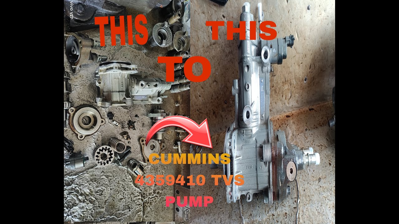 CUMMINS 4359410 NUMBER UMBRELLA PUMP REPAIR  AND TESTING MANUALLY EASY WAY TO REPAIR AND FITTINGS