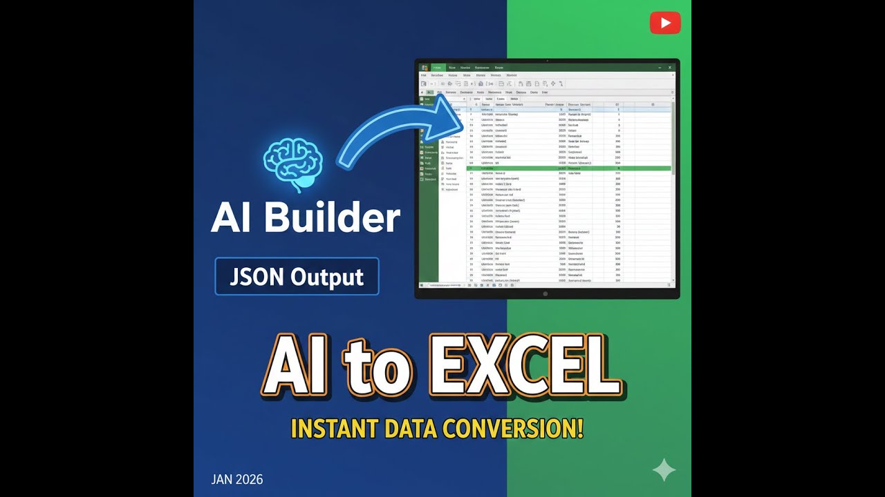 Преобразование выходных данных AI Builder из JSON в Excel #powerautomate