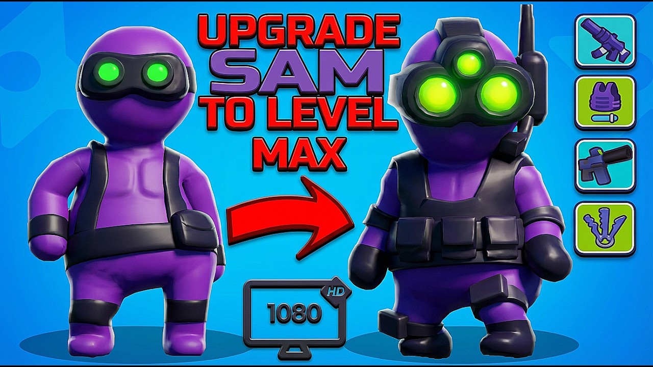 SAM Character The Max Level With all His Weapons