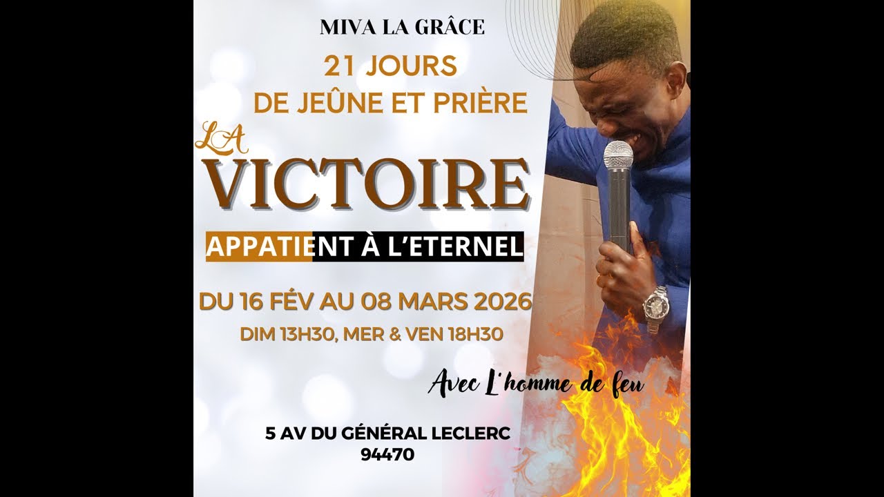 Rendez-vous de prière Avec l’homme de feu 21 jours de jeûne et prière