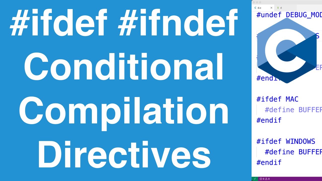 #ifdef #ifndef Директивы условной компиляции | Учебник по программированию на языке C