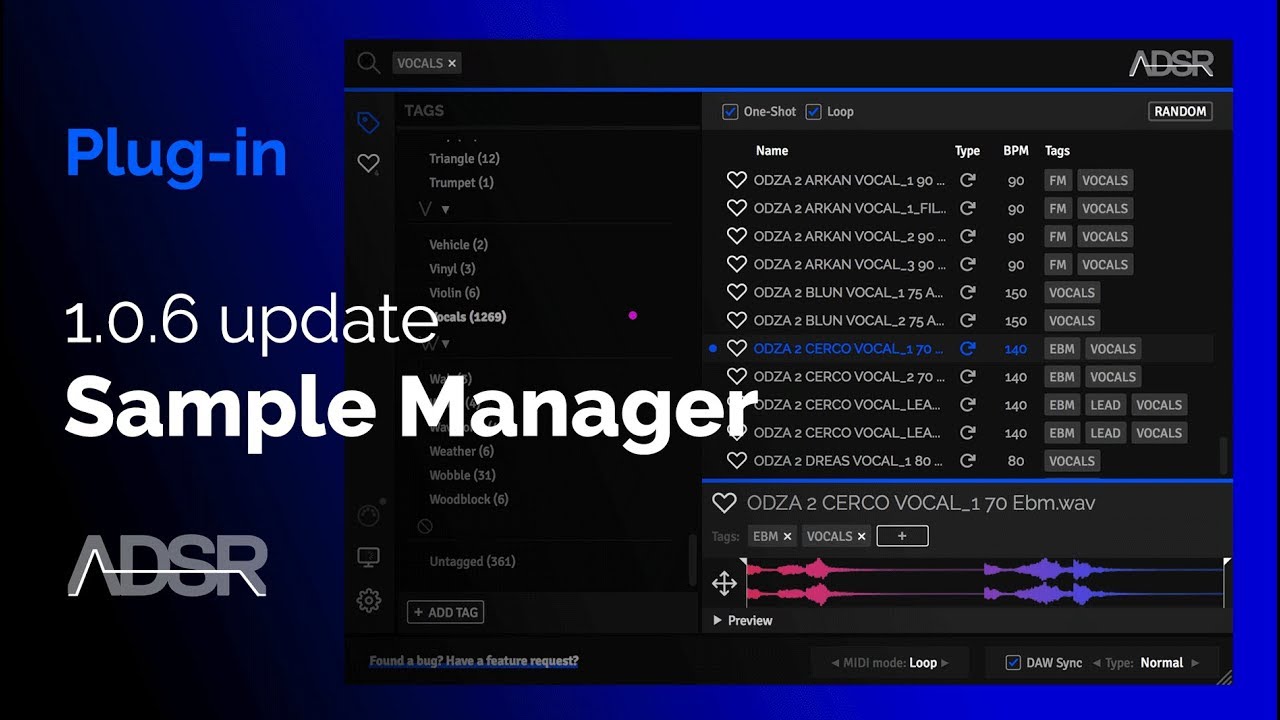 ADSR Sample Manager UPDATE - 1.0.6