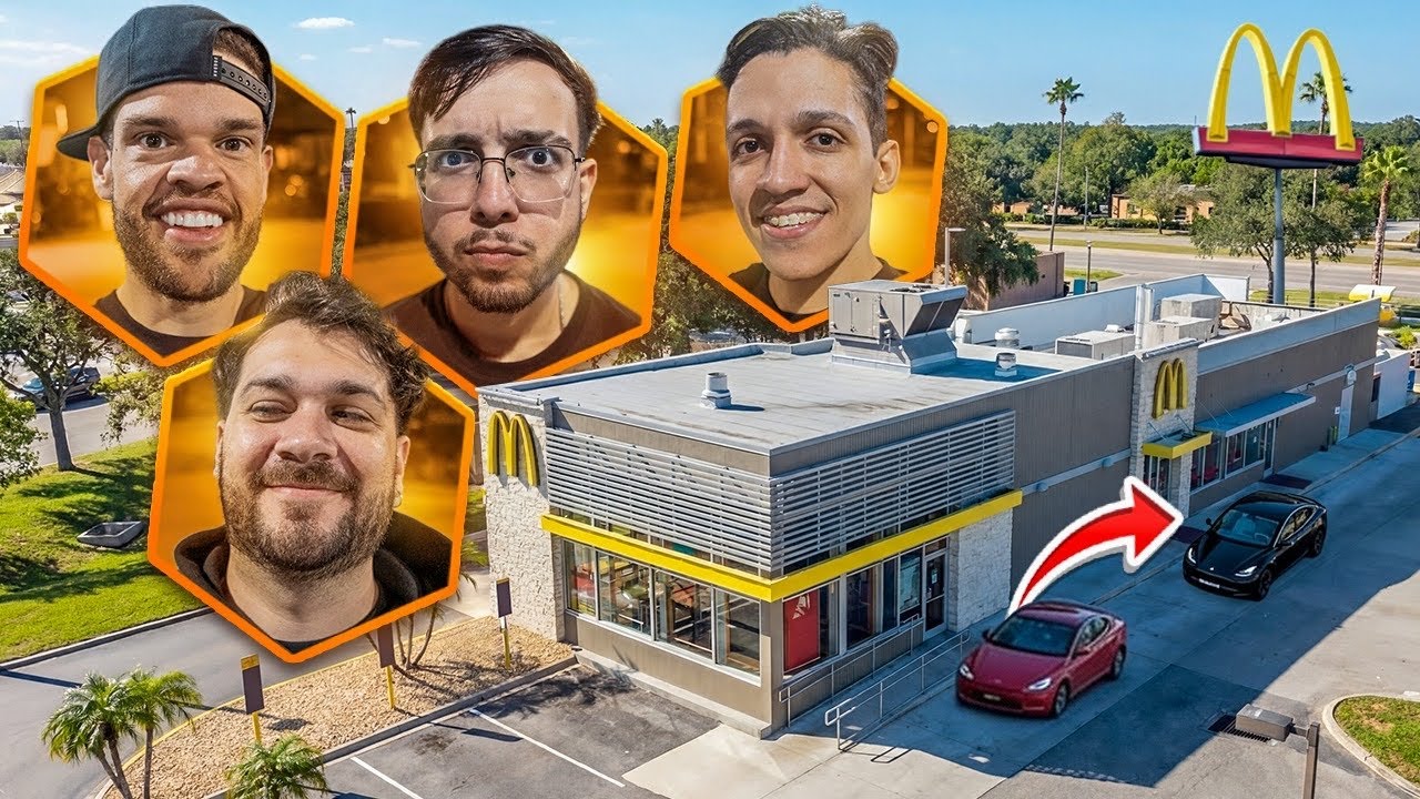DESAFIO PEDINDO TUDO DO CARRO DA FRENTE FAST-FOOD 