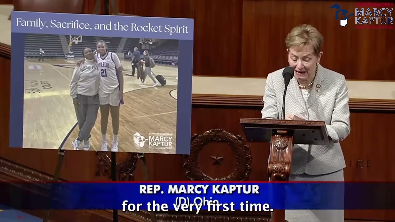 Congresswoman Kaptur Floor Speech On Mother Traveling 4300 Miles To See Her Daughter Play Basketball