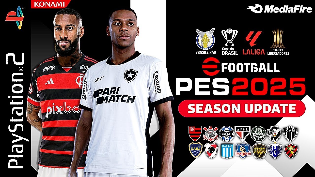 🚨 eFootball PES 2025 (PS2) BRASILEIR&Atilde;O - ISO Download Updated 2024 ⚽🔥 Bomba Patch 💣🎮