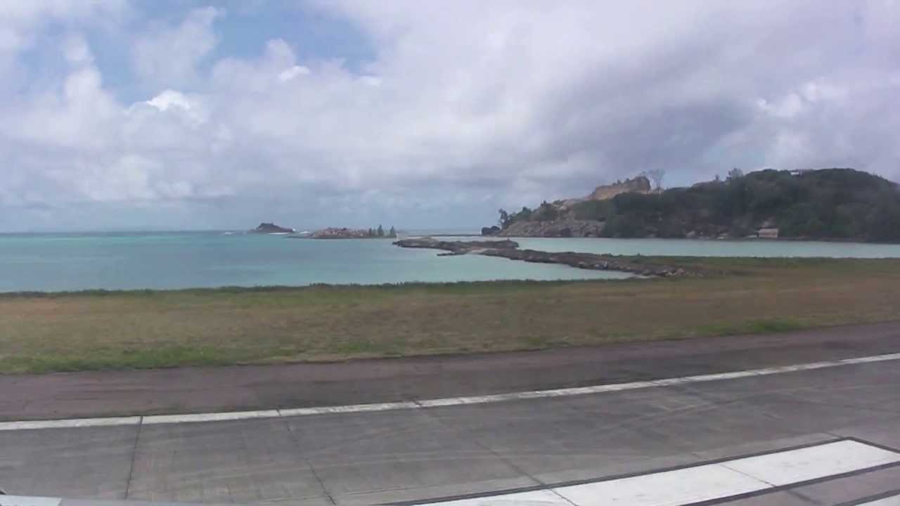 Etihad Airways A320 full landing SEZ Airport 25.08.2012 Mahe/Seychelles (HD)