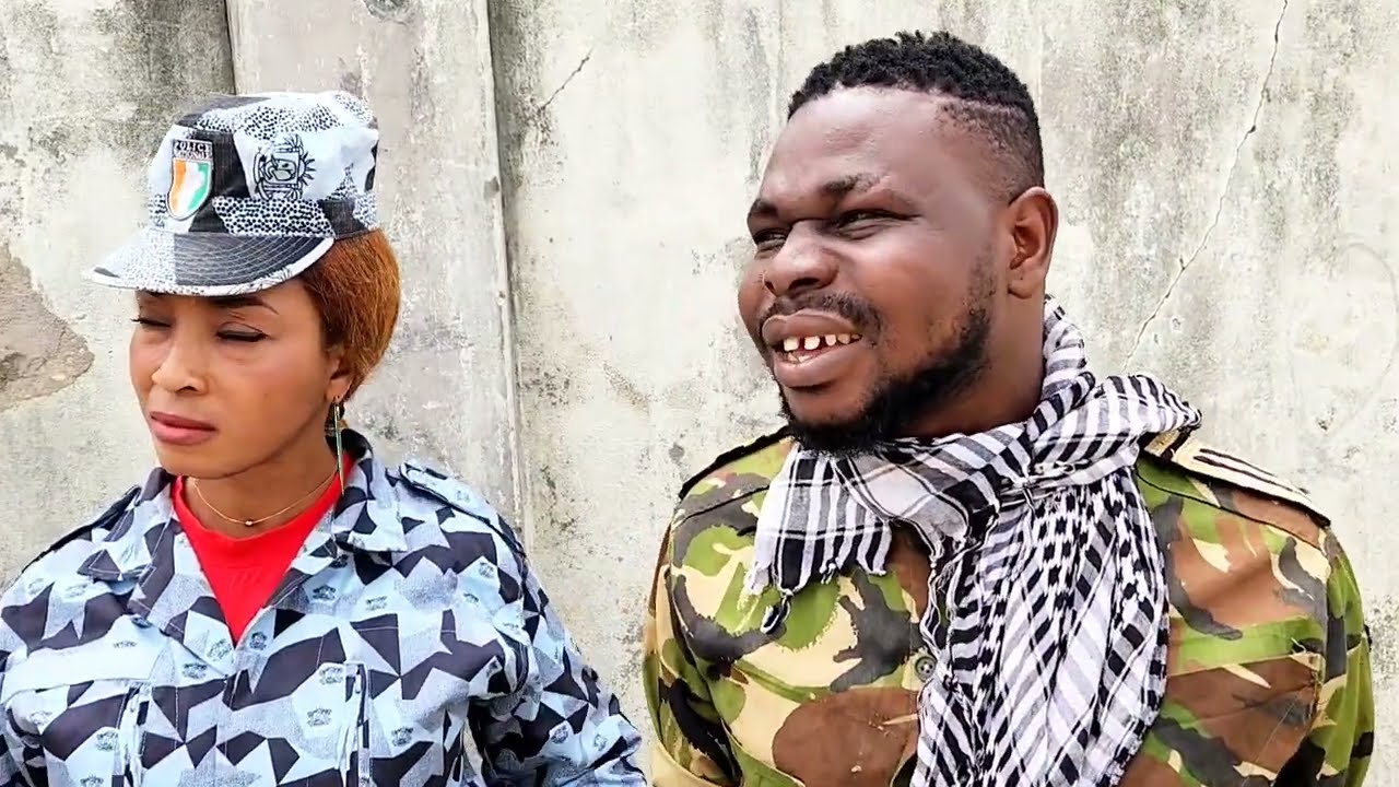 Vieux brahima et kouame  drague une  femme POLICIER
