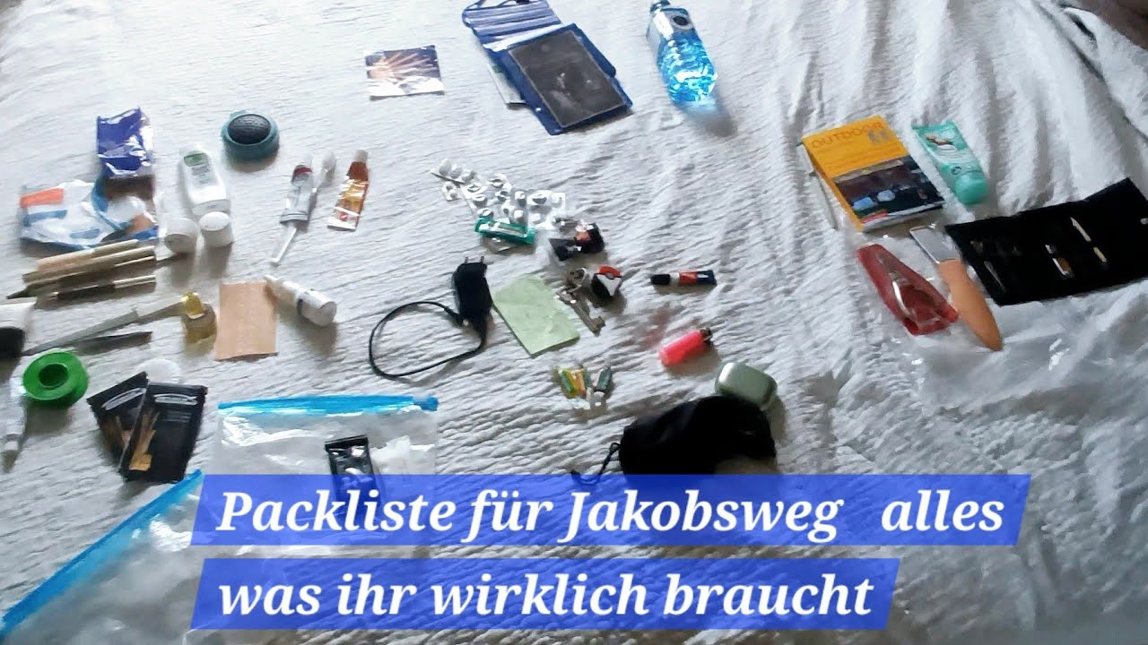 Jakobsweg deine Packliste