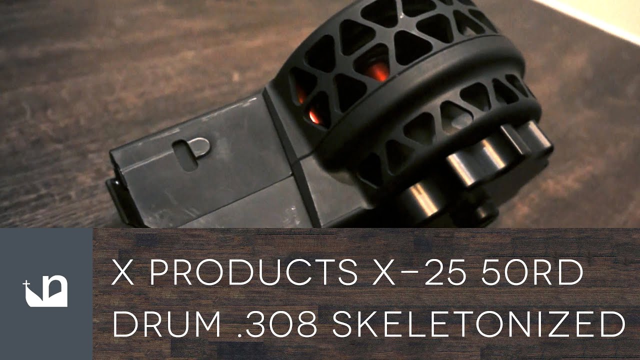 X-Products X-25 Skeletonized 50 RD Drum .308 - SR-25 AR .308