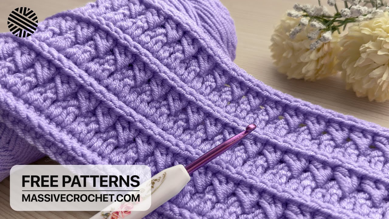VERY EASY Crochet Pattern for Beginners! ⚡️😉 Crochet Stitch for Baby Blanket, Bag & Scarf
