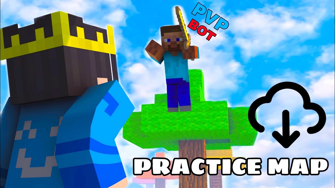 Improve your pvp skill in Minecraft pe mobile 📲 || MCPE practice map download mediafire 