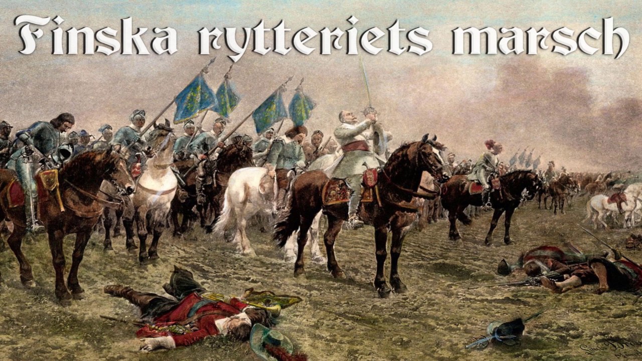 Finska Rytteriets Marsch [Finnish Cavalry March] [English and Swedish lyrics]