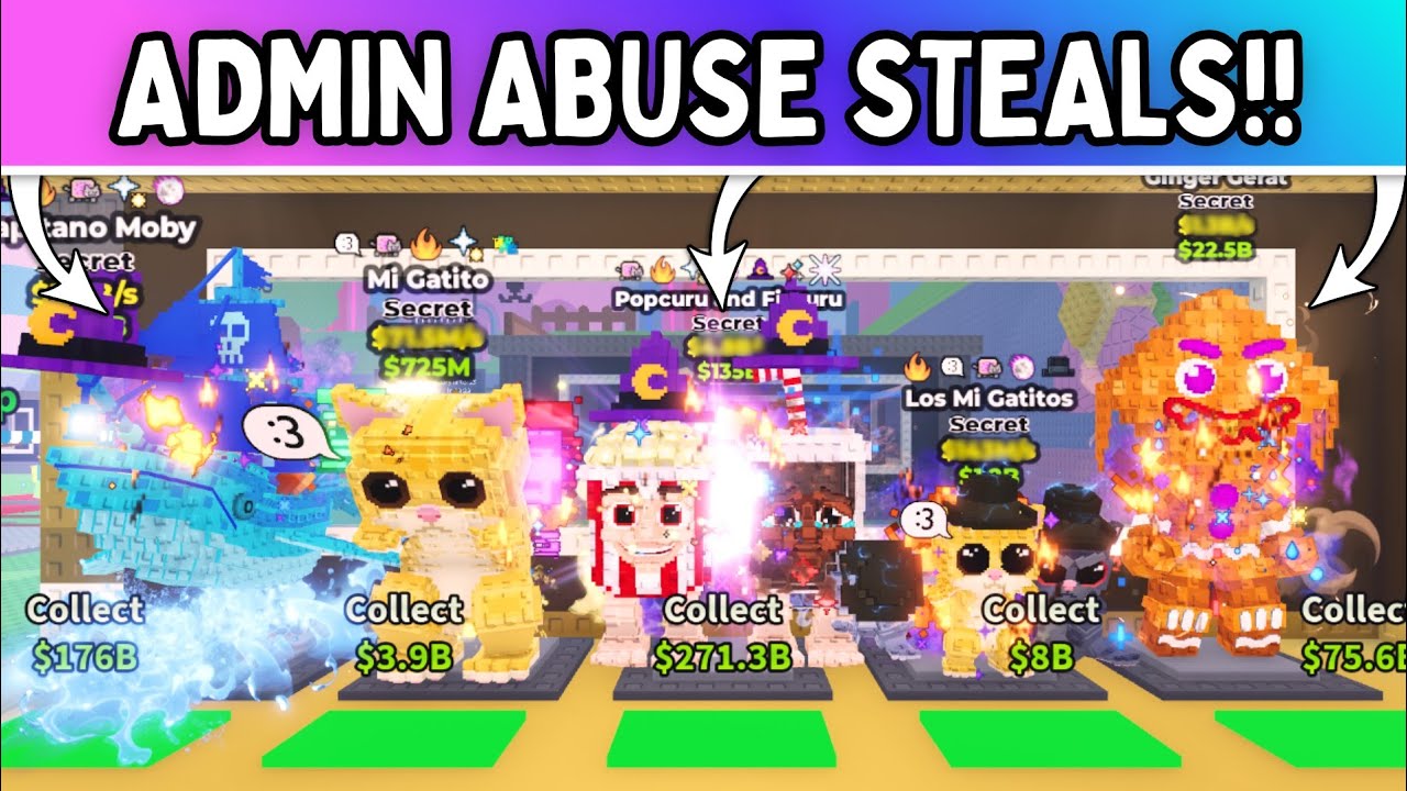 I STOLE THE CRAZIEST BRAINROTS FROM AY MI GATITO ADMIN ABUSE!! *INSANE!* Steal a Brainrot ROBLOX!