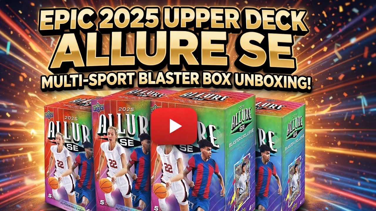 Epic 2025 Upper Deck Allure SE Multi-Sport Blaster Box Unboxing! 4 Boxes 