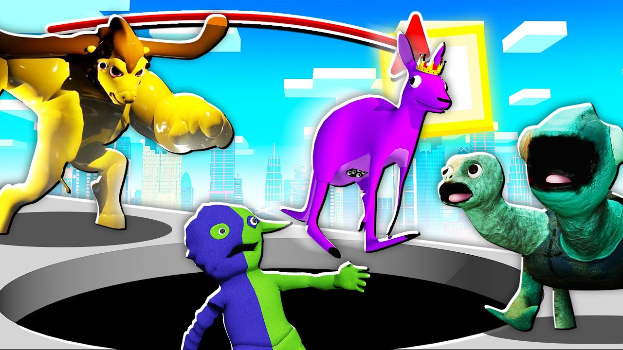 КТО ИЗ НОВЫХ МОНСТРОВ ПЕРЕПРЫГНЕТ ОГРОМНУЮ ЯМУ В МАЙНКРАФТ БИТВА МОНСТРОВ ГАРТЕН ОФ БАНБАН 4 МУЛЬТИК
