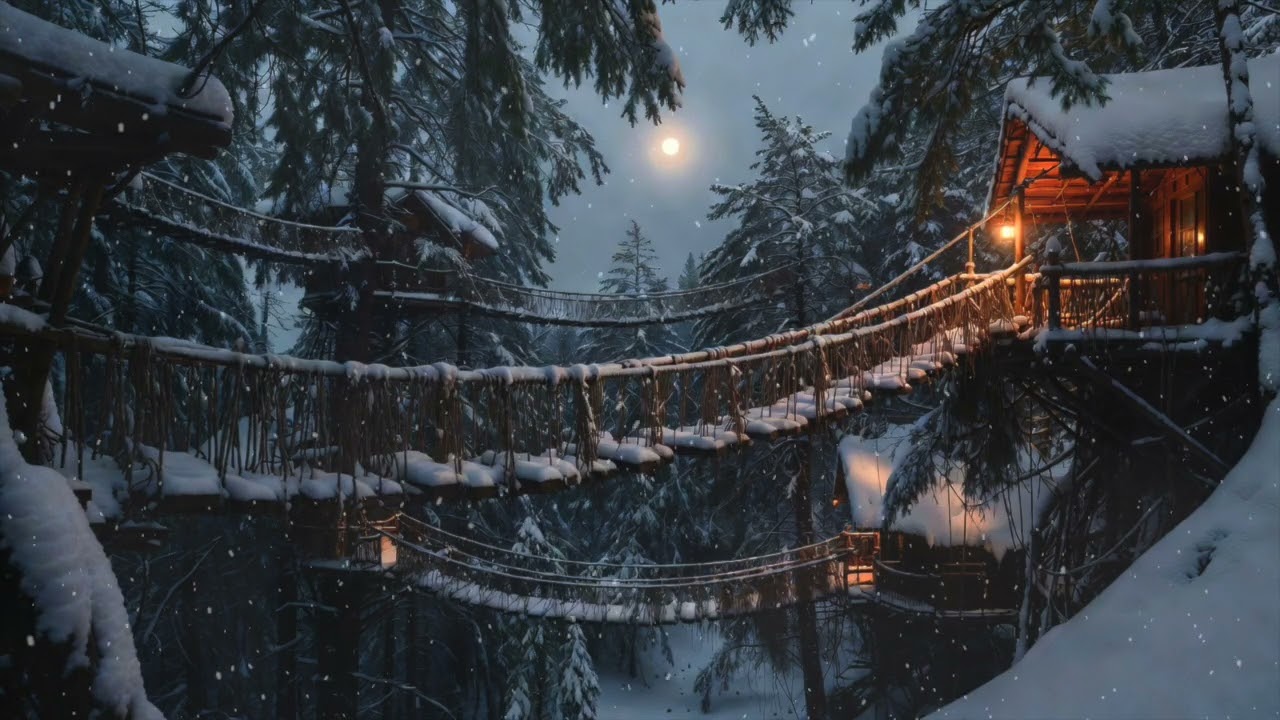 Deep Sleep Music + Snow Ambience ✦ Insomnia Relief, Stress Reduction & Anxiety Calm