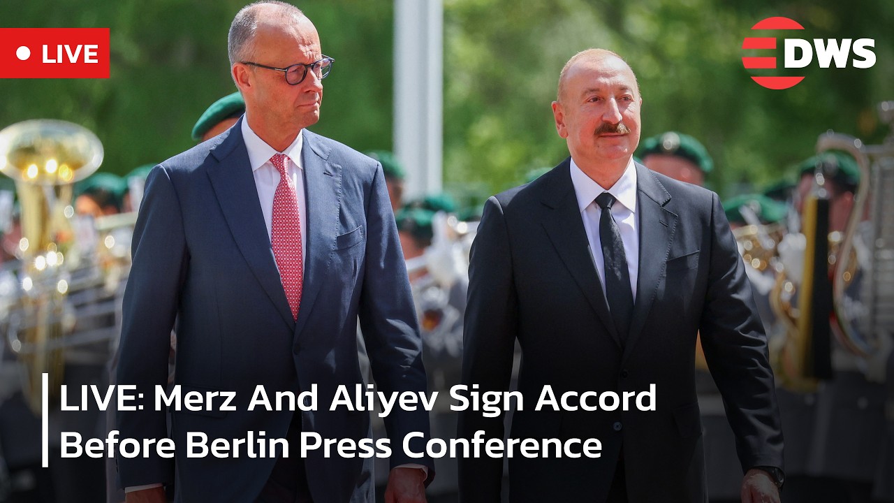 LIVE: German Chancellor Merz & Azerbaijan President Ilham Aliyev Joint Press Conference | AC1F