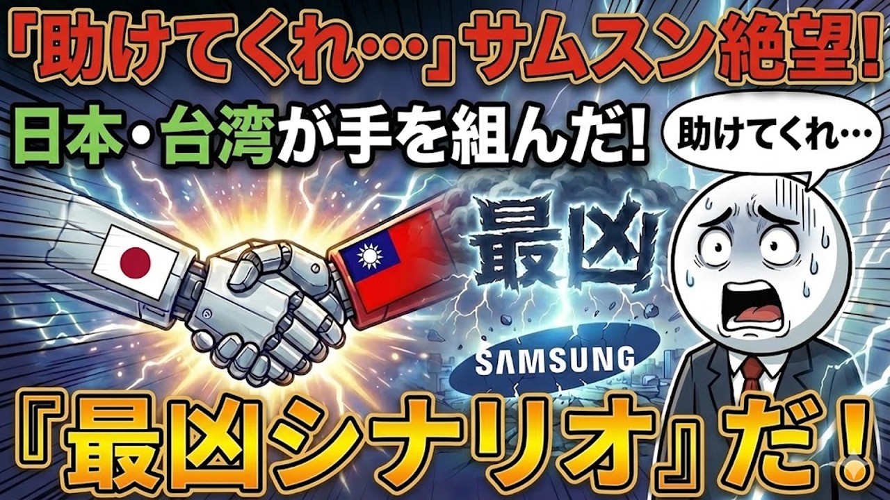 「助けてくれ…」サムスン幹部が絶句。日本と台湾が手を組んだ『最凶シナリオ』がヤバい