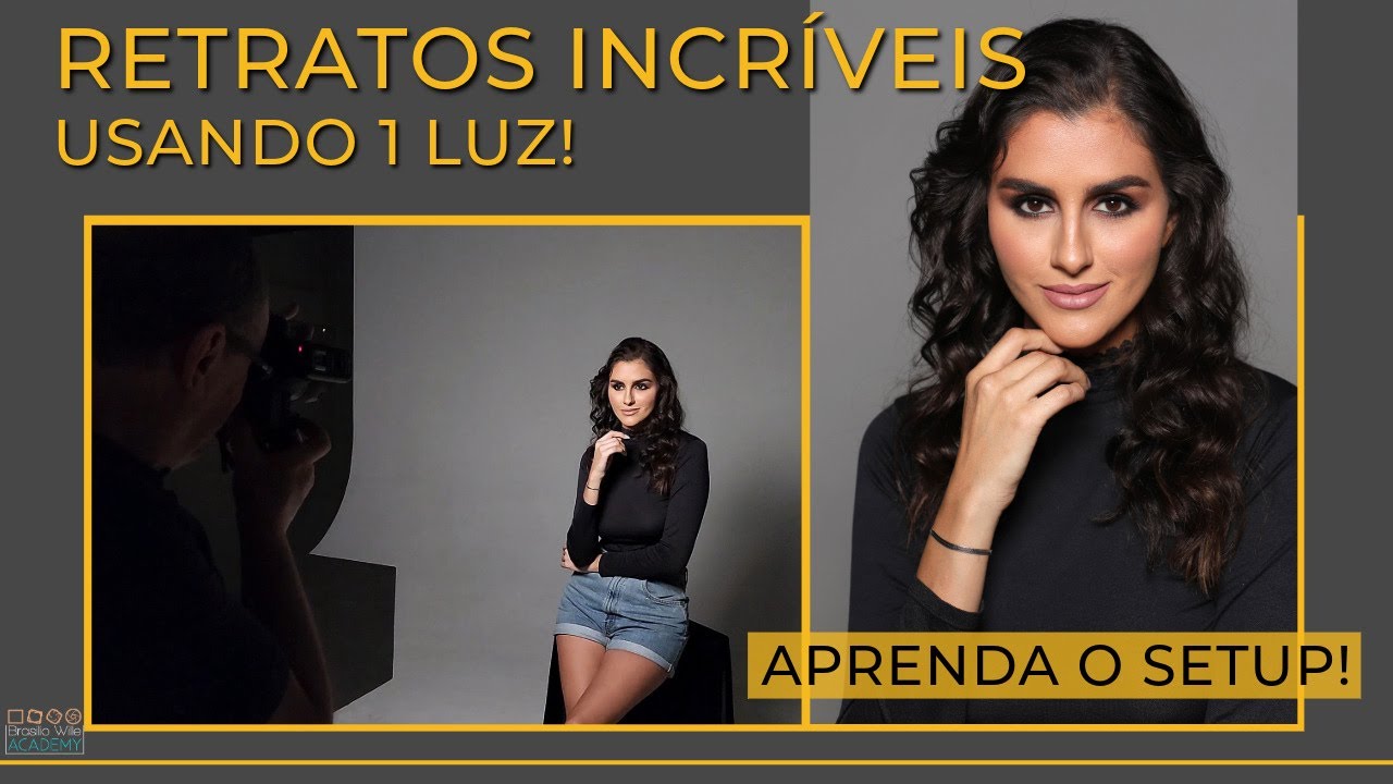 Retratos incríveis usando 1 Luz!