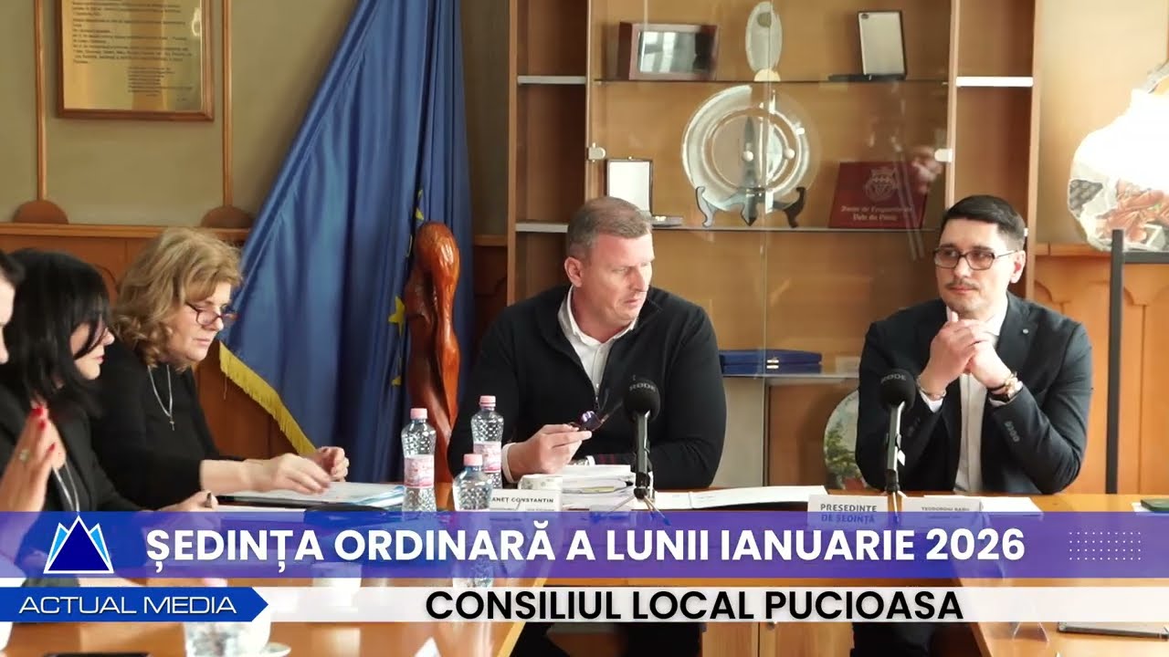Ședința ordinară a lunii ianuarie 2026  -  Consiliul Local Pucioasa