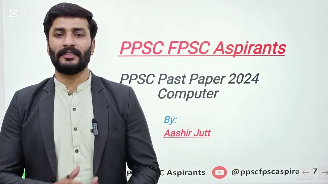 PPSC Past Paper 2024 | Lec 1 | PPSC FPSC Aspirants | Aashir Jutt