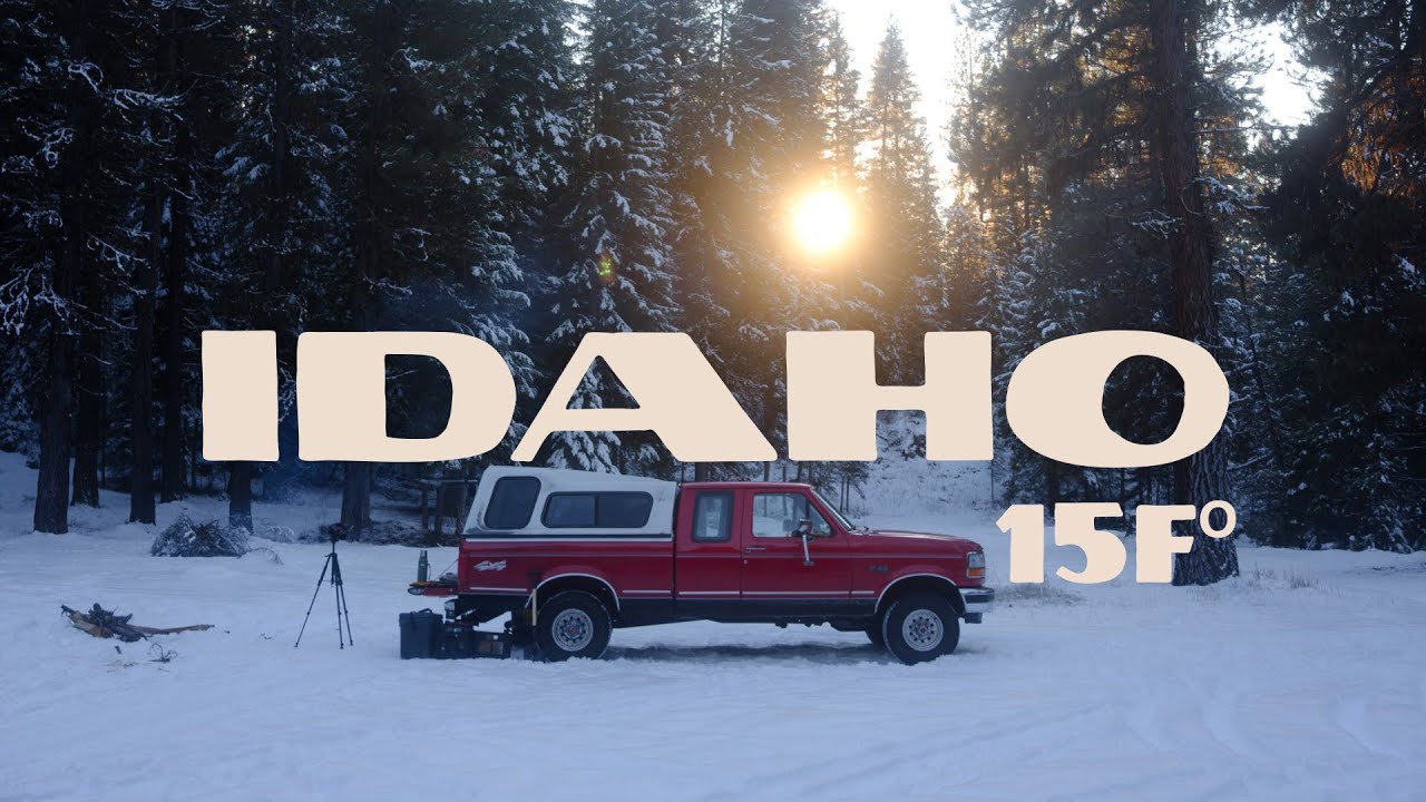 My First Time Winter Truck Camping in my 1993 F-150 | Solo Overland Adventure