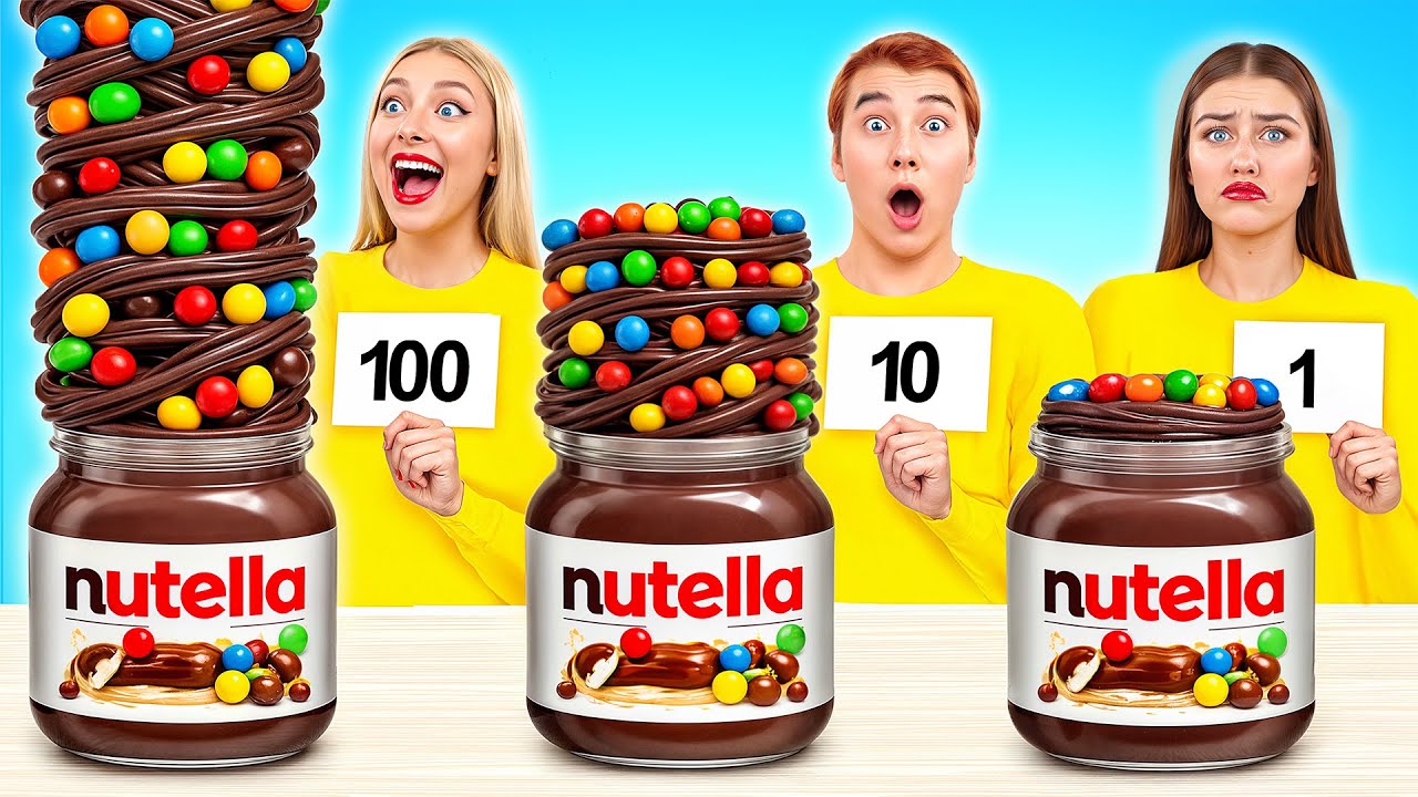 100 Слоев Еды Челлендж | Сумасшедший Челлендж от Candy DO